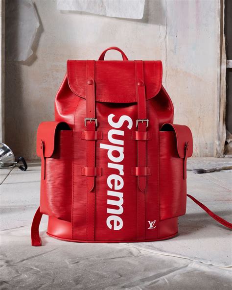 fake louis vuitton backpack supreme|authentic louis vuitton label.